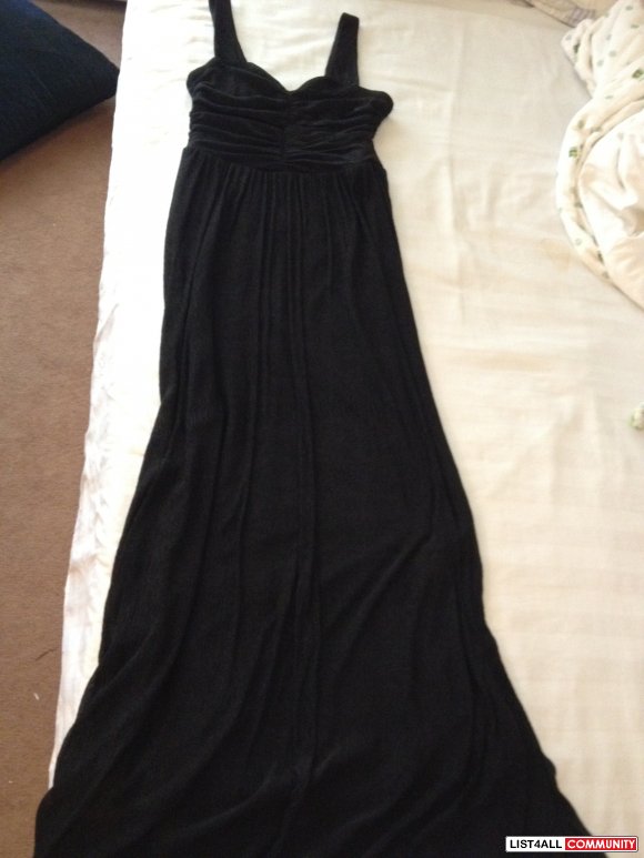 h&m black maxi dress