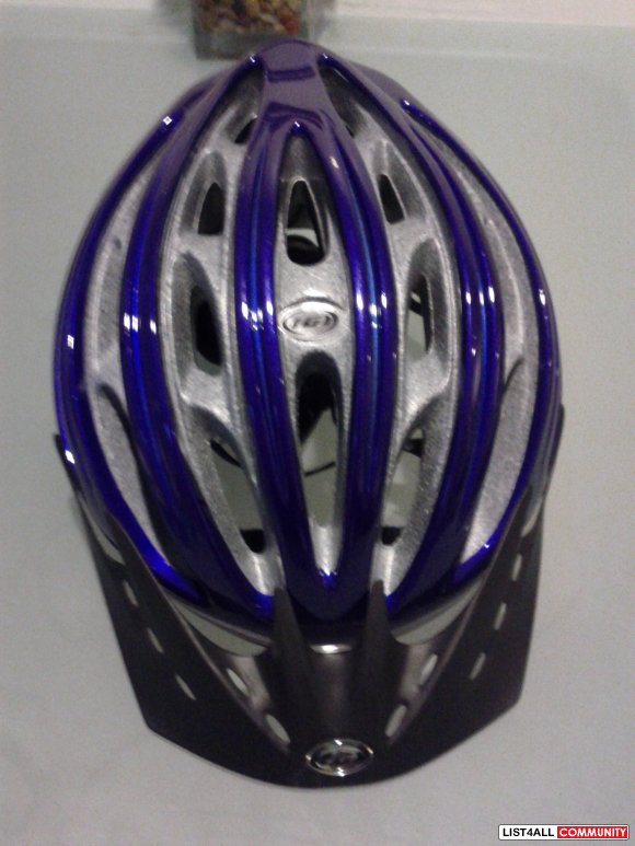 NEW blue Louis Garneau adult helmet
