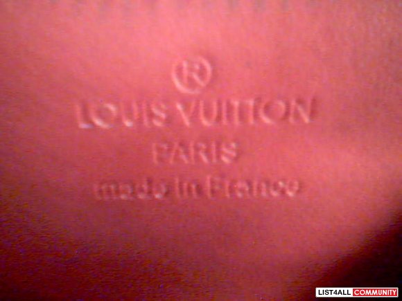 LV Louis Vuitton Bag Monogram Vernis Heart Coin Purse -Red and Gold