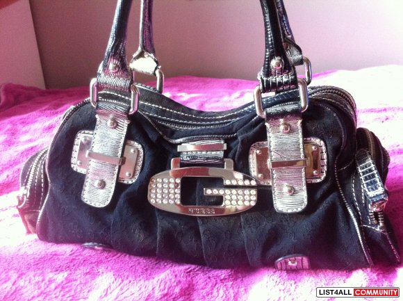 guess plaid purse