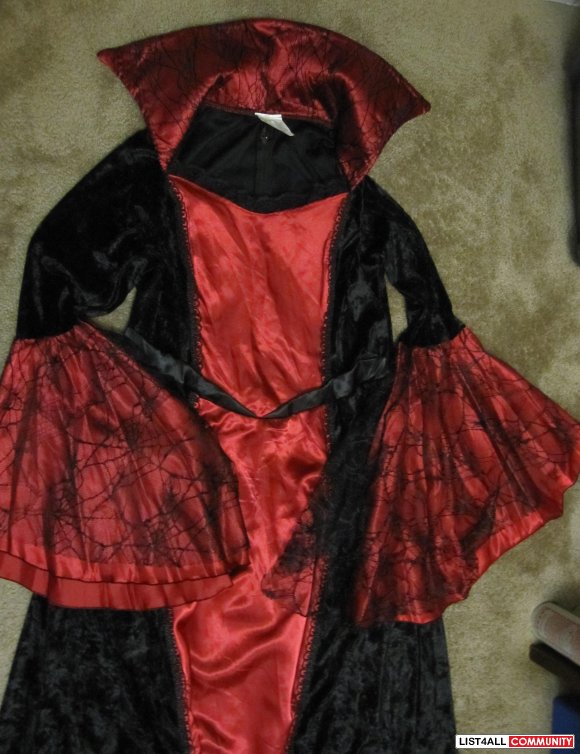 Goth Vampire Costume.....Lace and Velvet