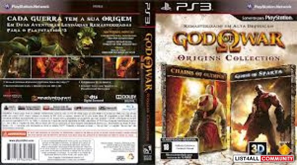PS3 God of Wars origin collection
