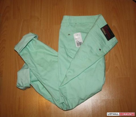 forever 21 mint green jeans!