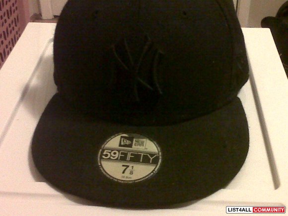 all black NY hat 7-8th