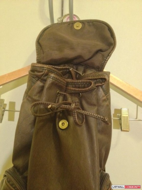 large brown backpack
