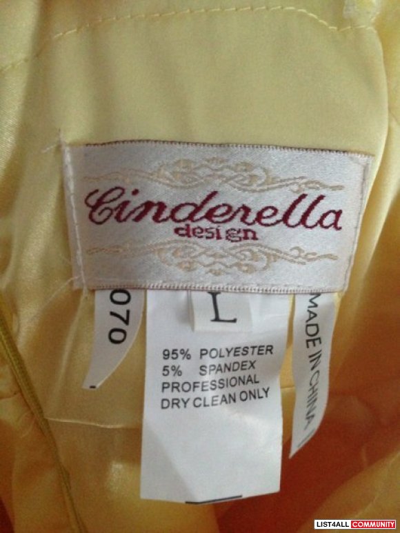 Yellow Bridesmaid Dress with Shawl