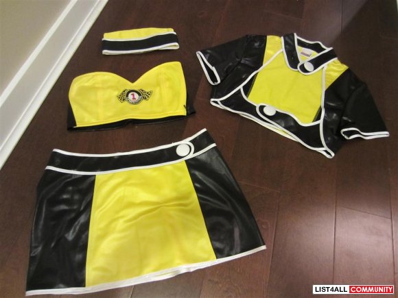 XS Racing girl Halloween costume- Yellow&Black