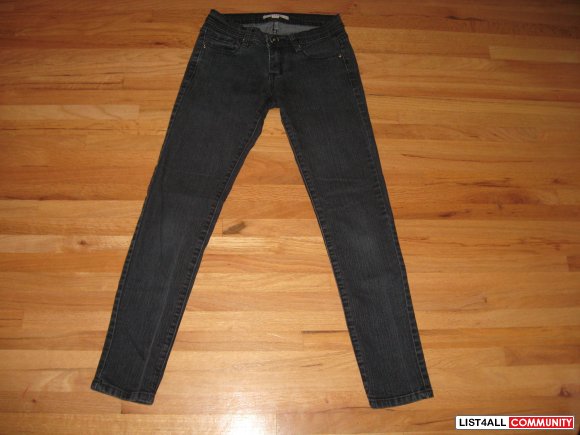 Dark Grey/Light Black Skinny Jeans for Junior Girls
