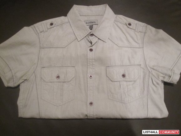 Le Chateau Short-Sleeve Button-Up Shirt