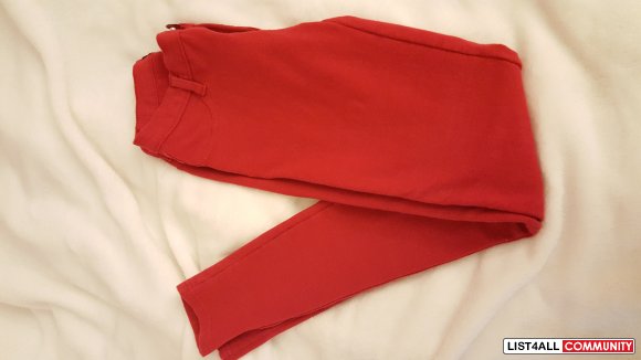 Red soft jeggings/jeans size small (NEW)