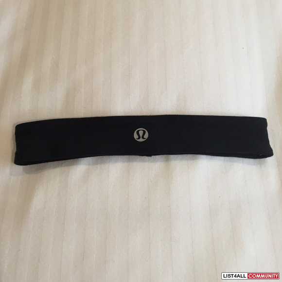 Lululemon black thin head band