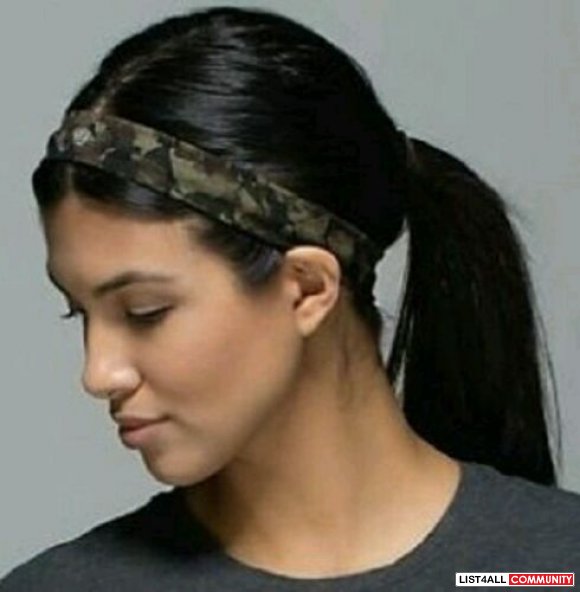 Lululemon black thin head band