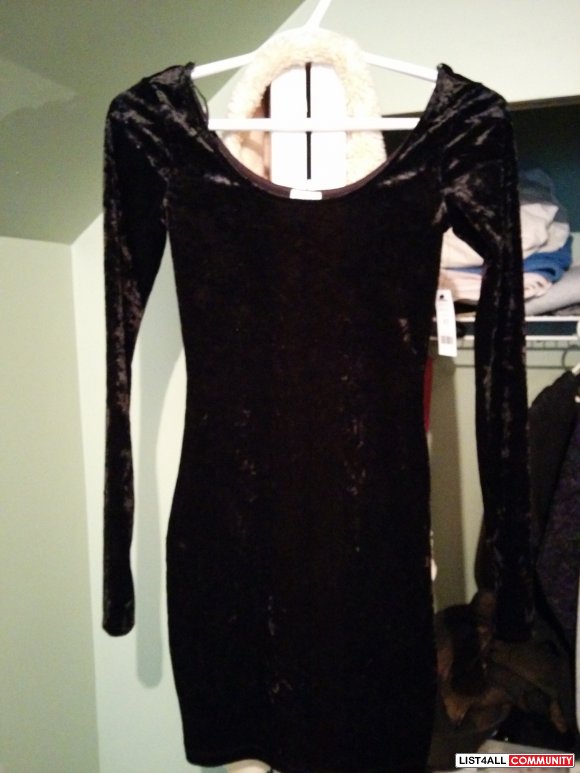 garage velvet dress