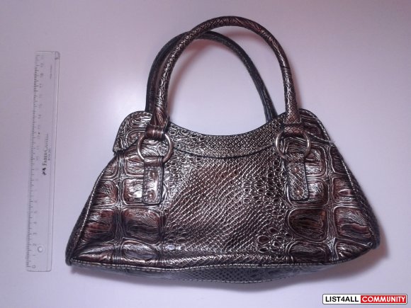 GUESS snake skin pattern handbag (brown)