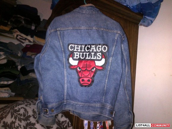 chicago bulls denim jacket