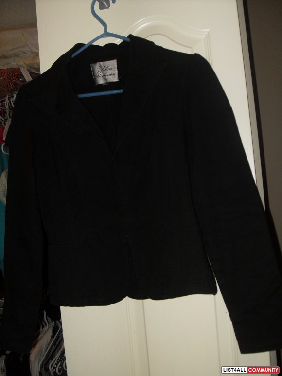 black denim blazer - size s
