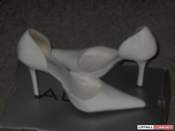 white aldo stilettos - size 37