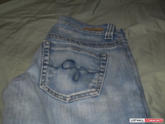light blue guess jeans - size 27