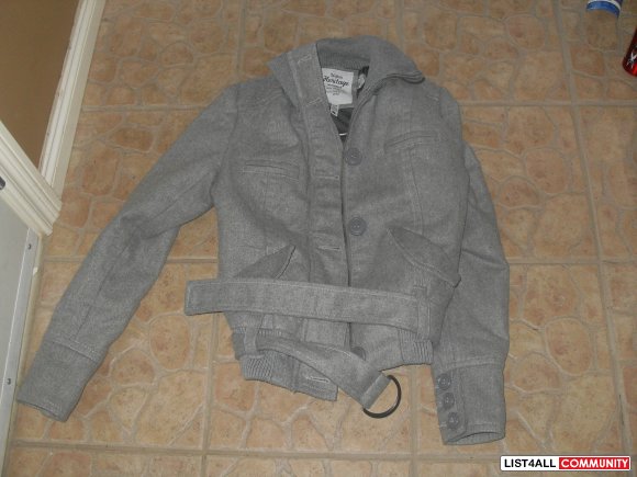 grey jacket - size medium, but fits small
