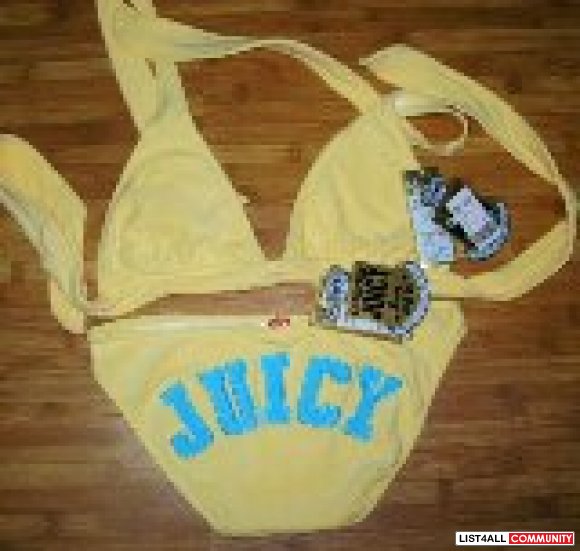 Juicy Couture Terry Cloth Bathing Suit- SMALL- MED