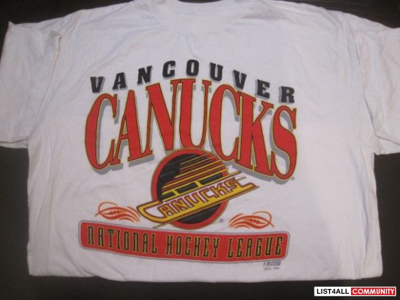 vancouver canucks t shirts vintage