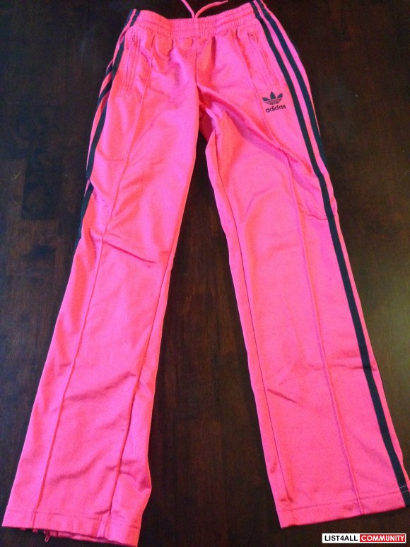 hot pink track pants