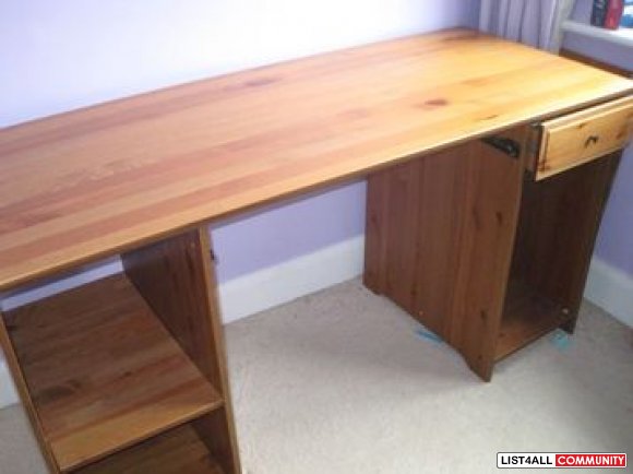 Ikea Matteus Solid Wooden Desk Coalharboursale List4all