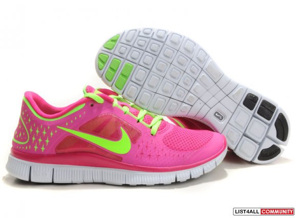 Womens Nike Free 5.0 Pink Green White,www.easyfreerun.com