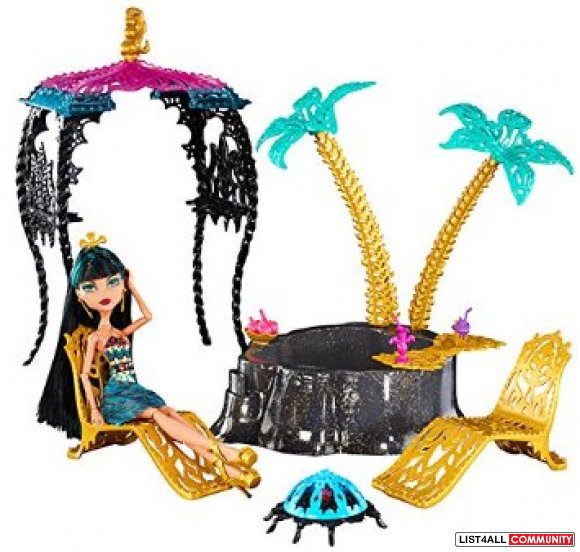 Monster High 13 Wishes Cleo Set plus doll