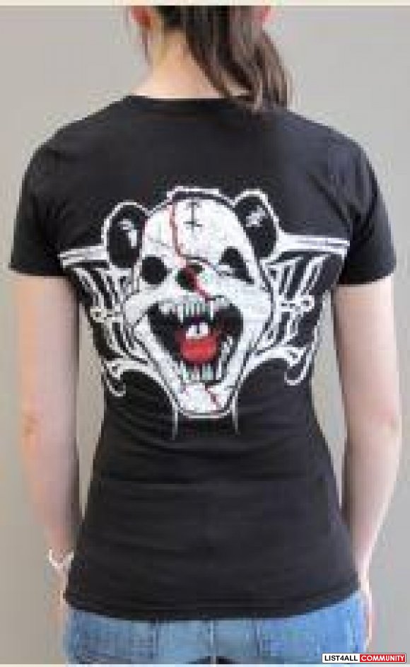 Womens killer panda Duece by Dussault T-shirt