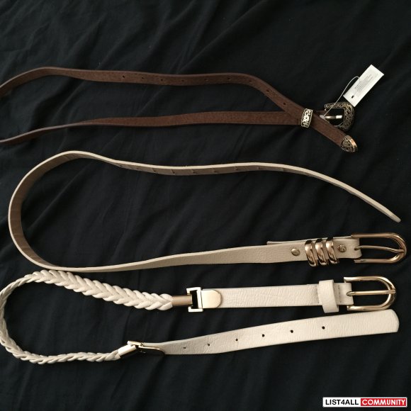 Tobi Belts - Brand New with Extra Punch Holes