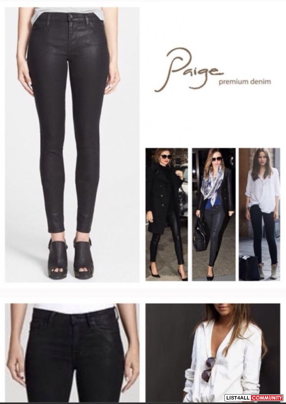 Paige Coated Premium Denim - Size 25