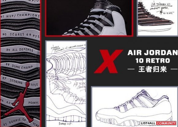 Cheap air jordan 10 shoes,Classic air jordan X sneakershoestore.com