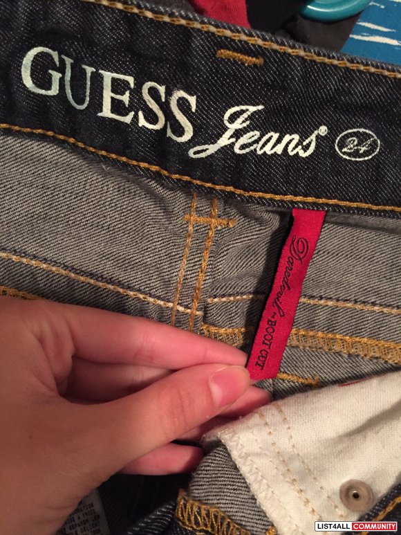 Guess Daredevil Bootcut Jeans NWOT Size 24