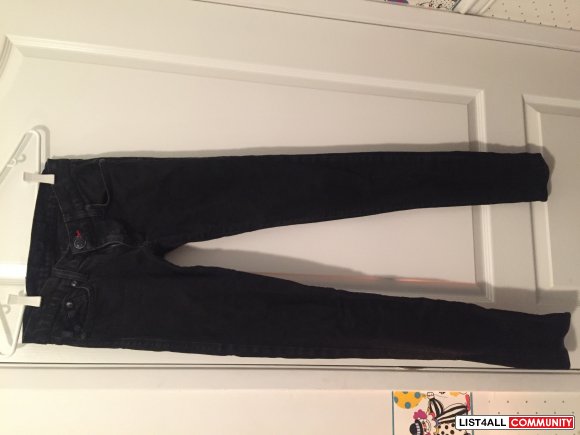 Rock and Republic "Crazy B" Black Skinny Jeans Size 24