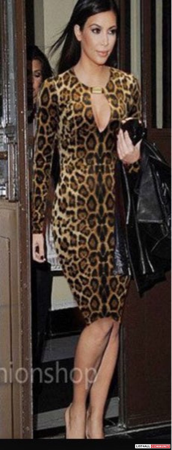 Mini Mcqueen Leopard dress -s