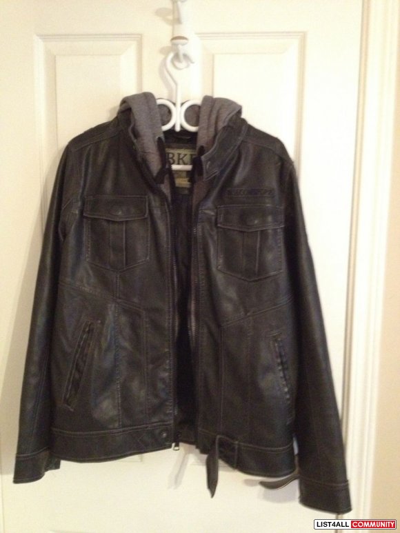 BKE Air Force styled Leather Jacket with built in Hoodie :: torgclothing :: List4All