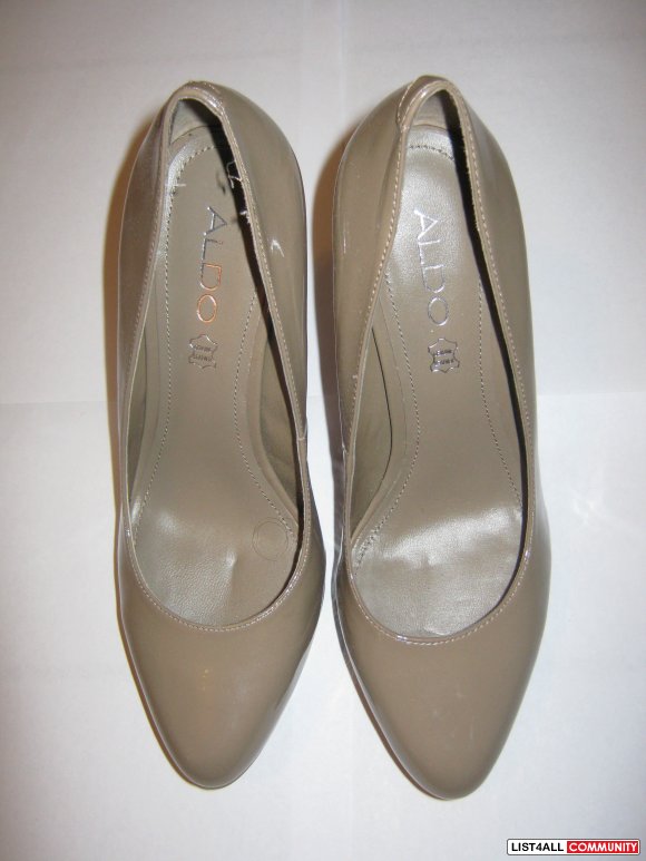 tan aldo heels