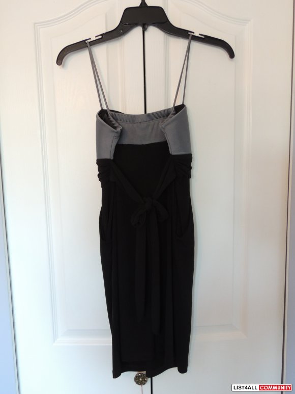 Black Dress with pocket slits Size M
