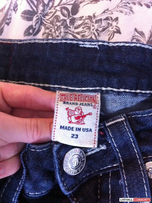 True Religion low rise 'Billy' skinny jeans
