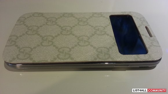 Samsung galaxy S4 S-View case Gucci White