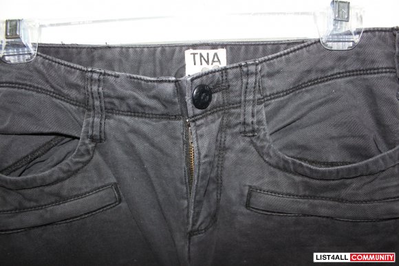 BNWOT Aritzia TNA Size 4 Dark Grey/Charcoal Skinny Cargo Pants