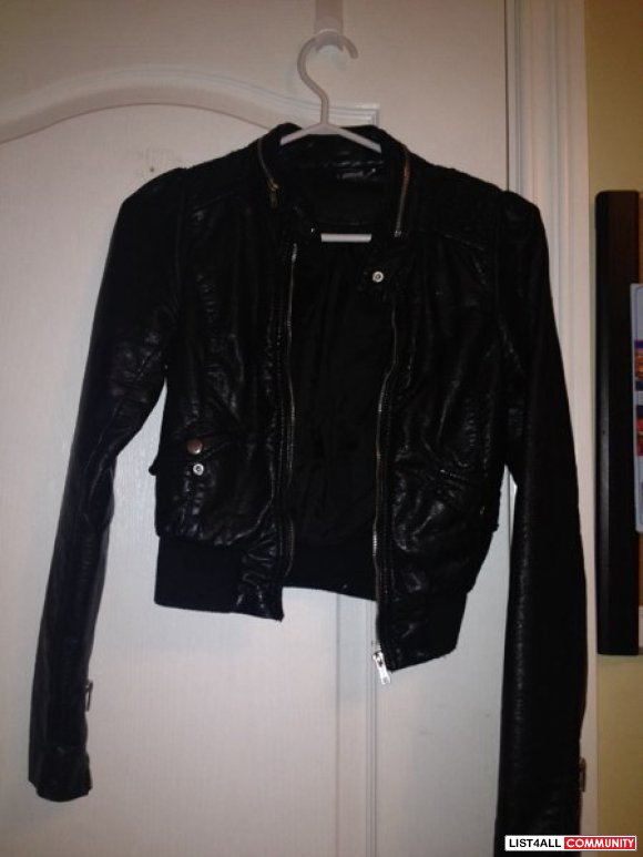 leather jacket hm