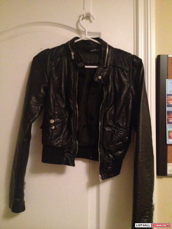 leather jacket hm