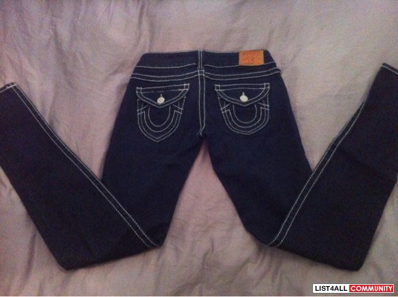 Women's true religion jeans authentic sz 27 W