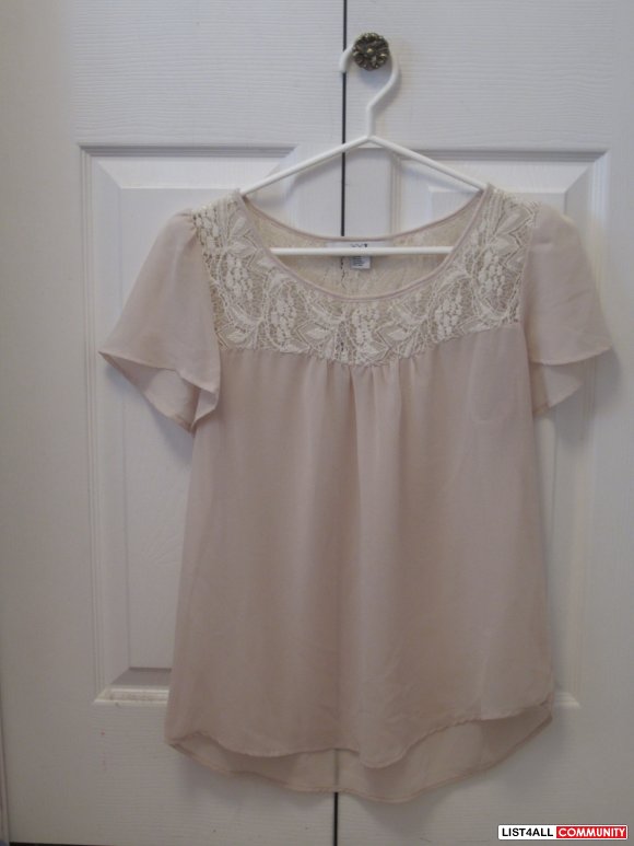 Light Pink Lace Top