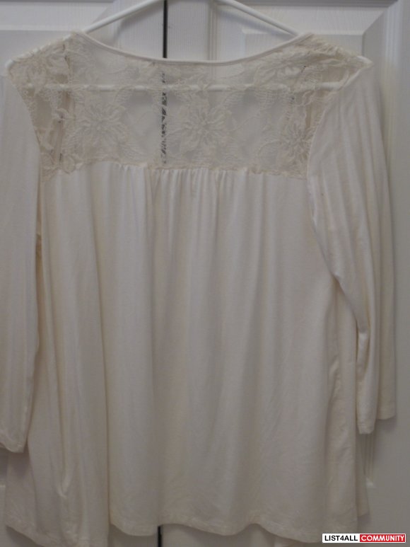 Cream Lace Cardigan