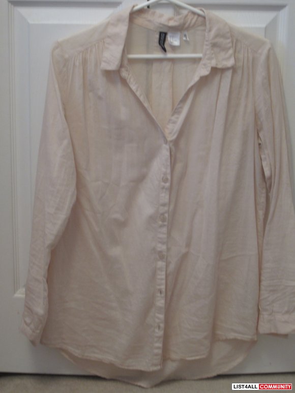 H&M Pale Pink Shirt