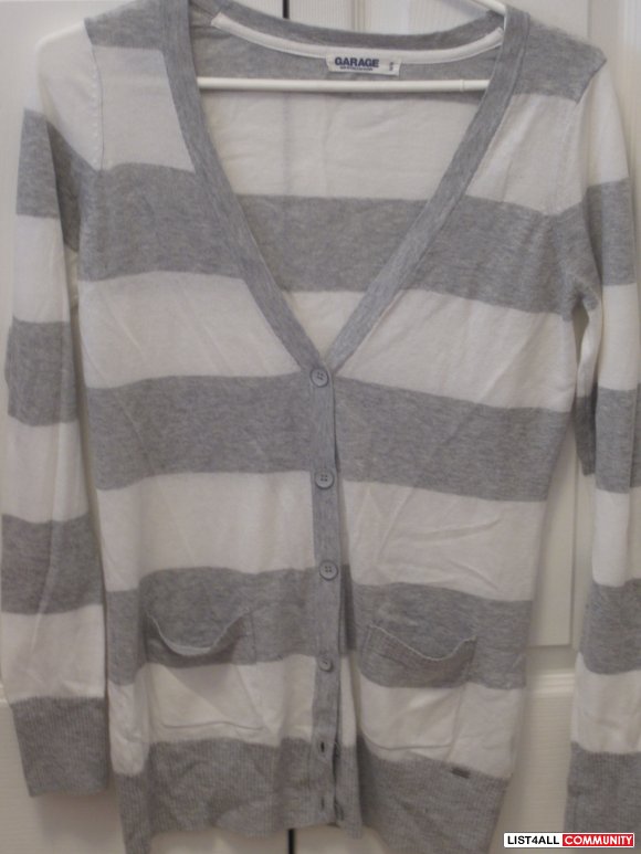 Garage stripe cardigan