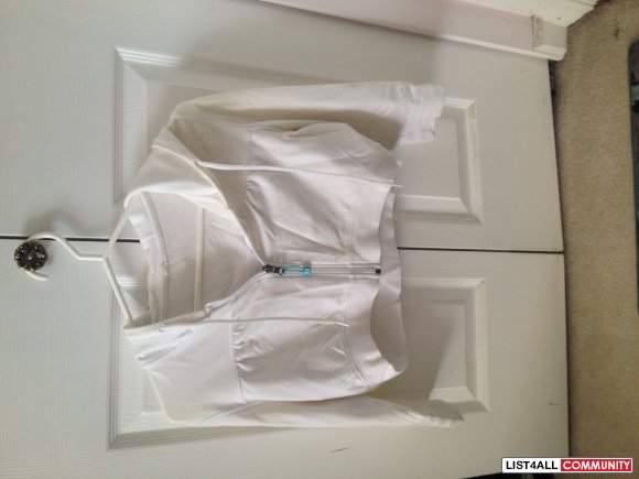 Lululemon white cropped hoodie